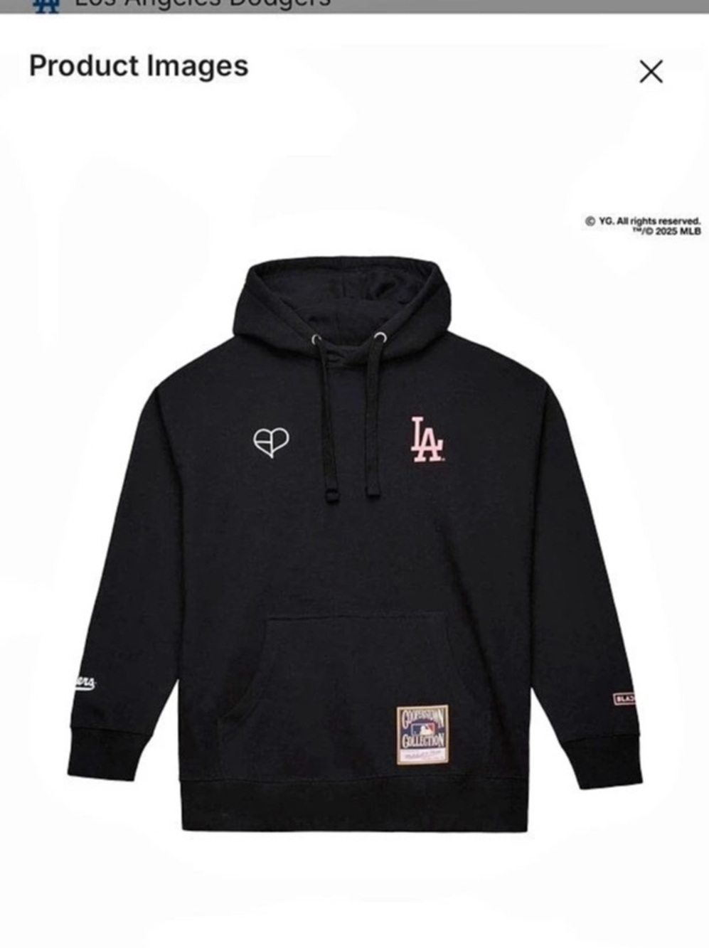Mitchell & Ness Los Angeles Dodgers Mitchell & Ness Collection hoodie Black xl